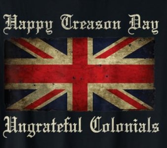 Amazon.com Happy Treason Day Ungrateful Colonials Shirt For 4th of July T-Shirt  Clothing, Sh...jpeg
